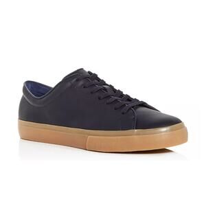 Vince Men's Farrell Low-Top Leather Sneakers Navy Size 11 NIB Gum Rubber Sole